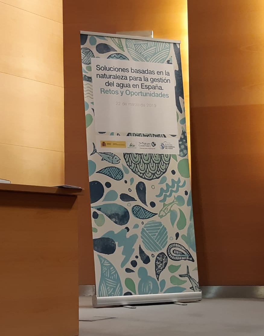 Imagen Cartel de Soluciones basadas en la naturaleza para la gestión del agua en España: Retos y Oportunidades
