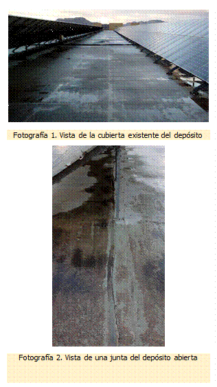 Imagen Cubiertas depósito Alicante