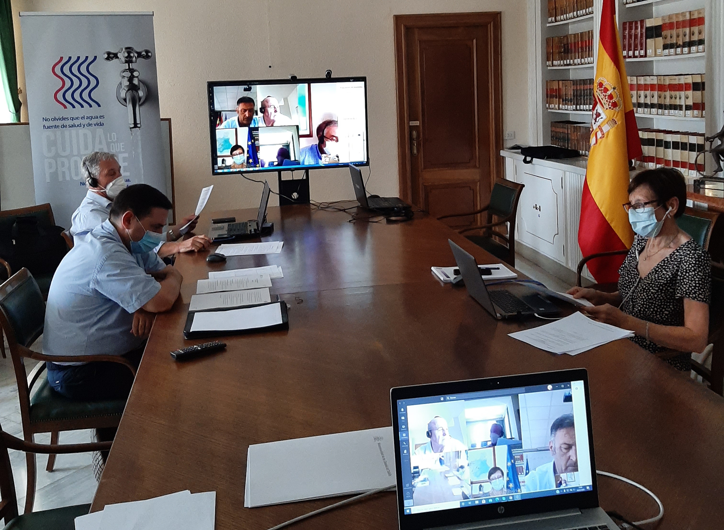 fotografía de la reunión del Comité Ejecutivo de la MCT mantenida el día 30 de julio de 2020