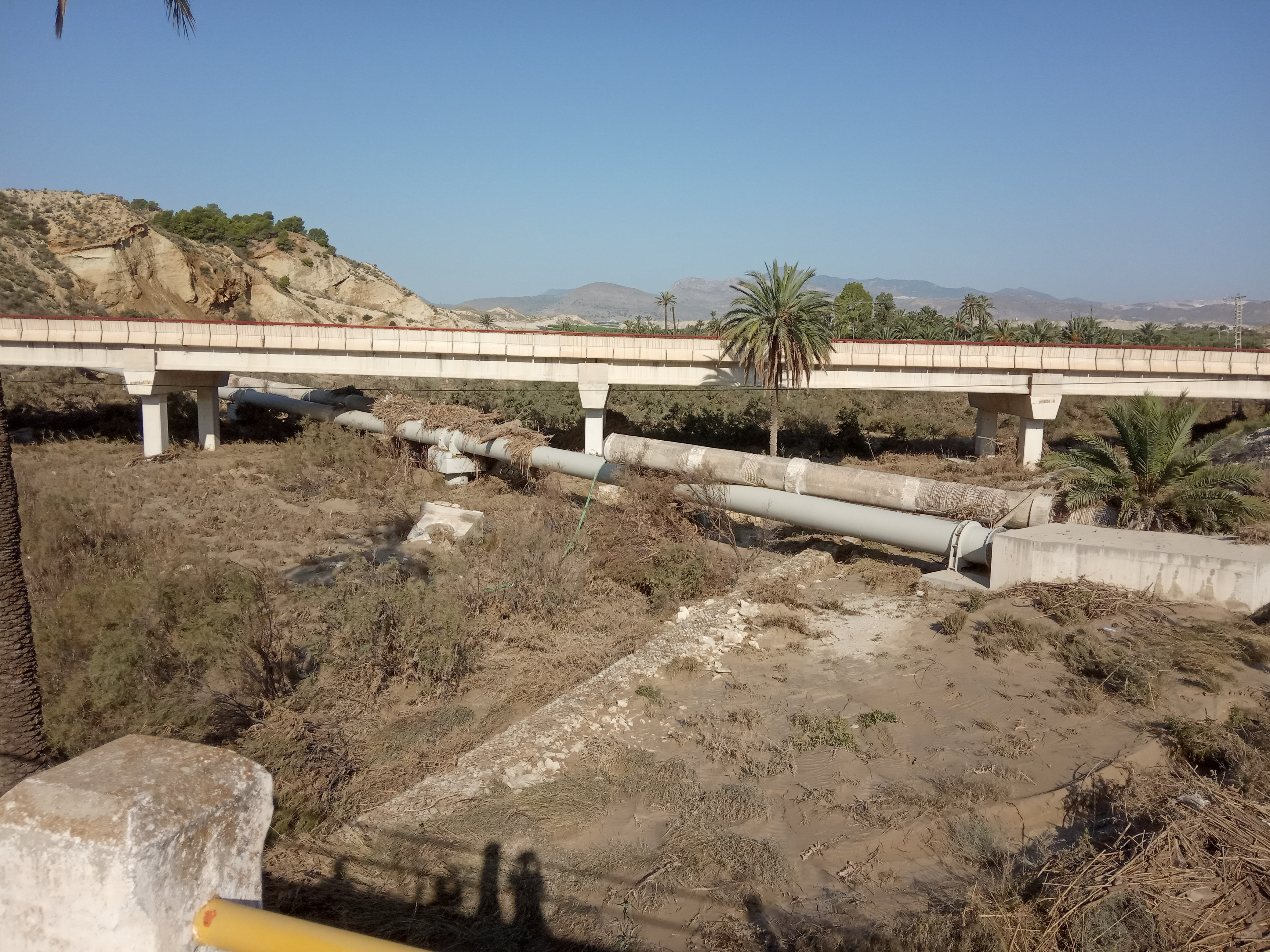 Imagen Comienzan las obras para reparar los daños ocasionados por la DANA en la red de la Mancomunidad de los Canales del Taibilla - Sifon de Abanilla