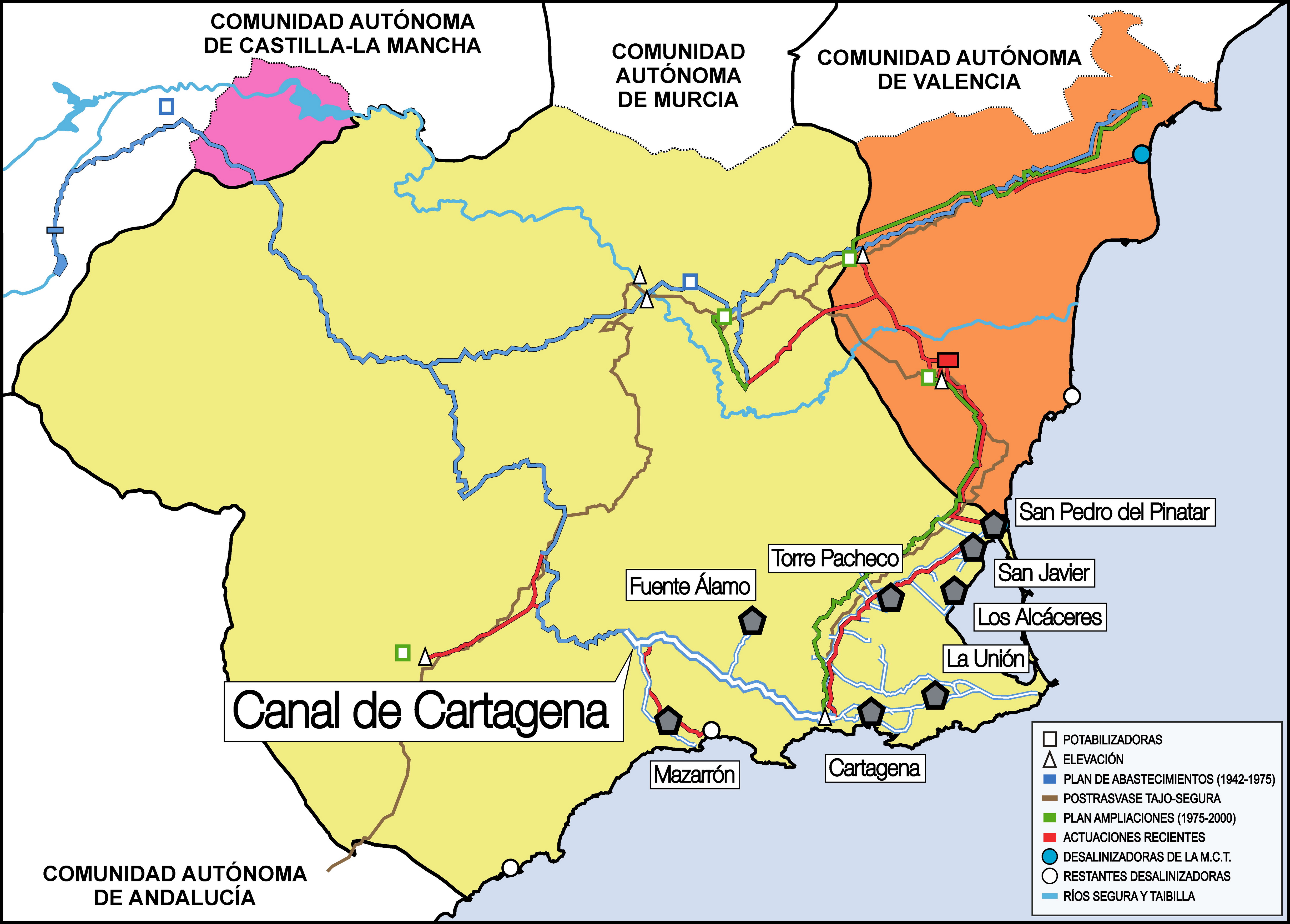 Imagen de Mapa del Canal de Cartagena