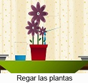 Regar las plantas