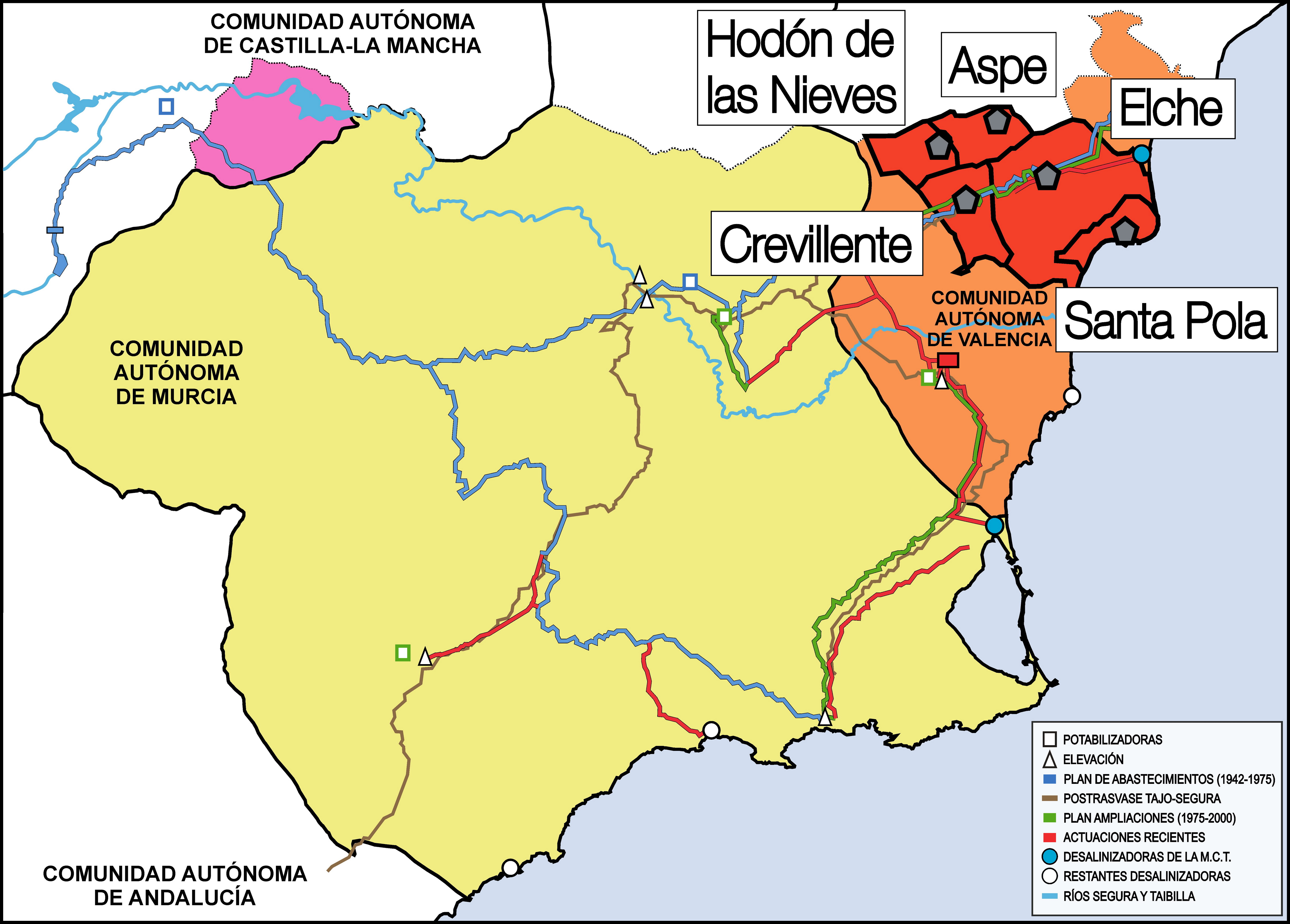 Mapa Vinalopo
